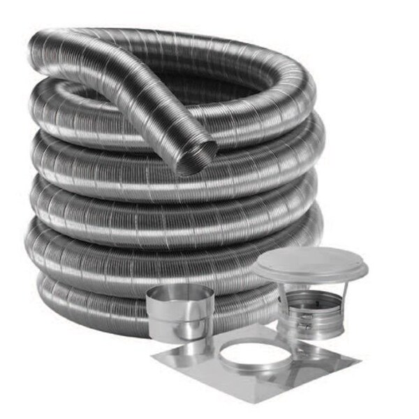 M&G Duravent M & G Duravent 6DF304-20K 6 Inch x 20 ft. kit of 304-Alloy DuraFlex Light Liner 103306 - main